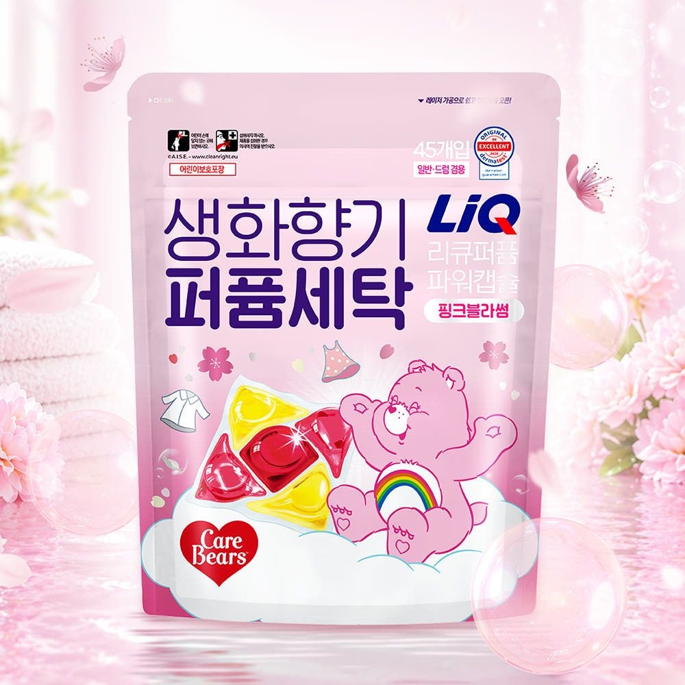  리큐 퍼퓸파워 올인원 캡슐세제 핑크블라썸 45개입