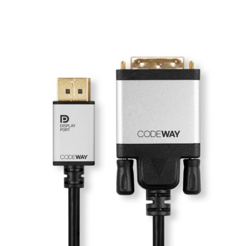티에프엔아이엔씨 코드웨이 DP to DVI-D 변환 케이블 (CH14PD1M5, 1.5m)_이미지