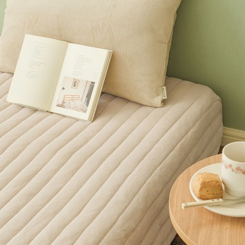 코지닝 3mm 극세사 겨울 올인원 누빔 매트리스커버