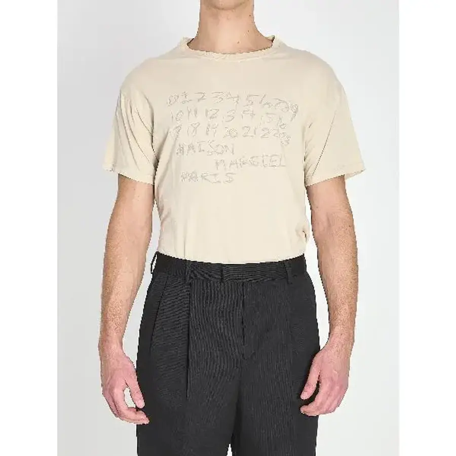 메종마르지엘라 T shirt in numeric cotton S51GC0544119 16JP11_이미지