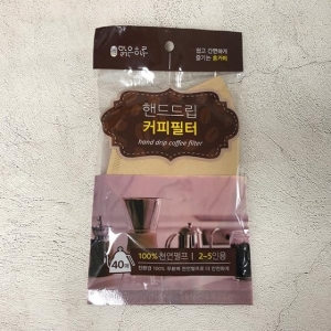 맑은하루 핸드드립 커피필터 40매 2-5인용_이미지