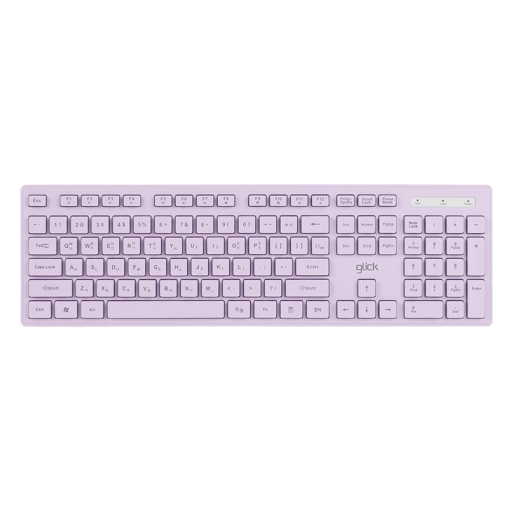 지클릭커 OFFICEPRO WK10 저소음 무선 블루투스 (퍼플)_이미지