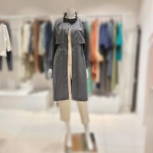 기비 보니페이 주름포인트 롱기장 바바리 NHA52123