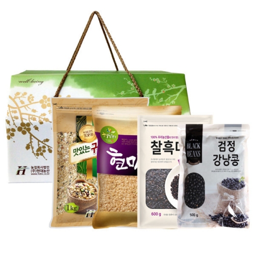 현대농산 웰빙 혼합곡 4종 선물세트 3+1