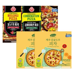 콤비네이션 피자 415g x 2개 + 불고기피자 396g x 2개