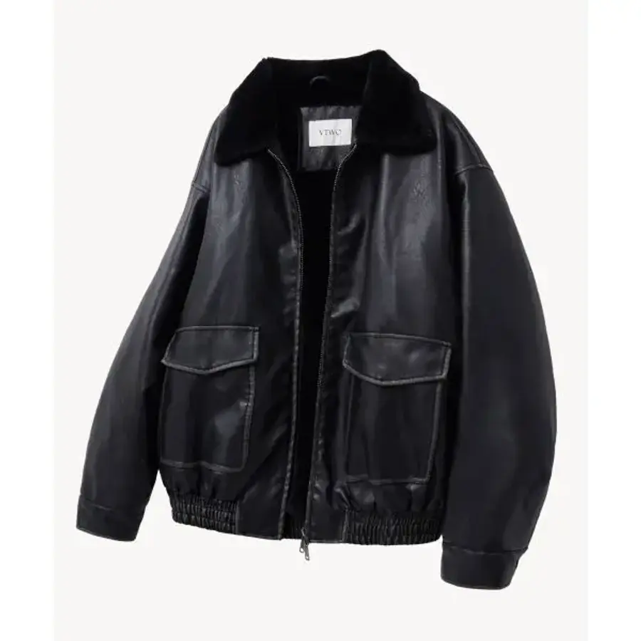 8293 빈티지 워싱 무스탕 BLACK 2003250
