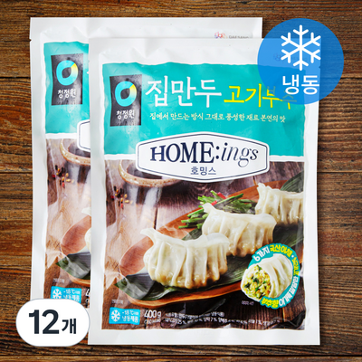 청정원 호밍스 집만두 고기부추 400g (12개)_이미지