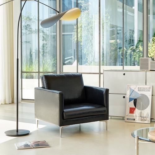 어라운드화이트 더슨 가죽 소파 1인용_이미지