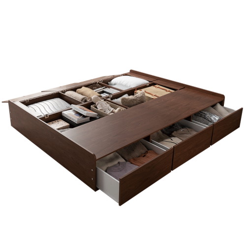 삼익가구 크로네 프리미엄 빅수납 호텔 LED침대 Q+협탁2개 (SB필로우탑7존독립)_이미지