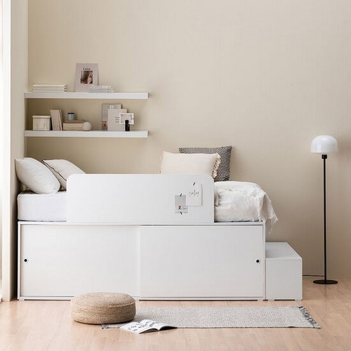 포더홈 스페이서 640 슬라이딩 벙커 수납 침대 SS (본넬스프링)_이미지