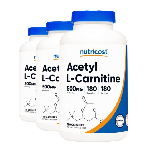 뉴트리코스트 아세틸 l-카르니틴 500mg 180캡슐 (3개)_이미지