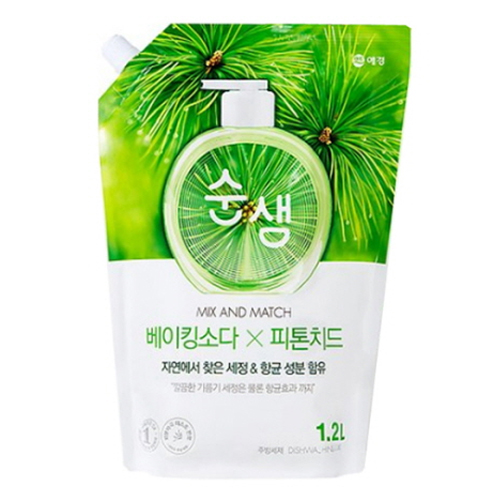순샘 베이킹소다 피톤치드 리필 1.2L (4개)_이미지