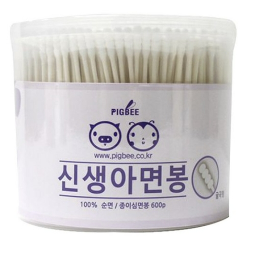 피그비 신생아 면봉 600개
