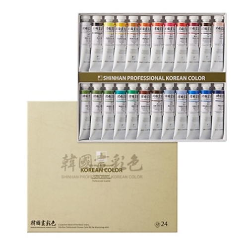 신한화구 한국화 물감 B세트 20ml (24색)
