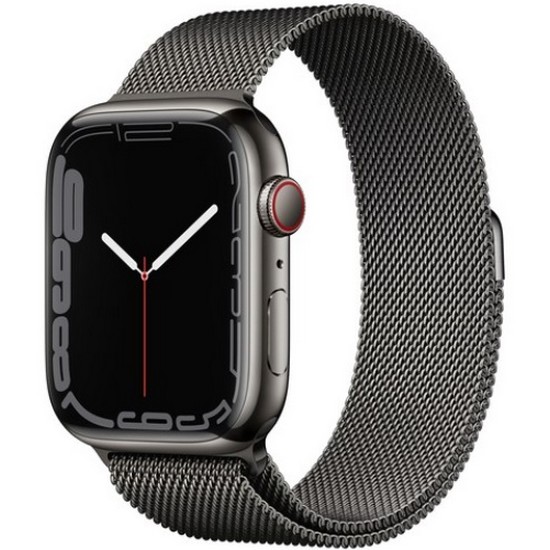 APPLE 워치 시리즈7 45mm Cellular 그래파이트 스테인리스 스틸 (밀레니즈루프)