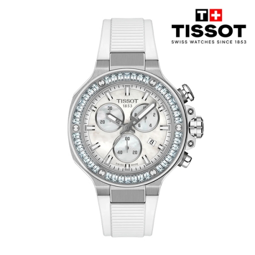  티쏘 T-레이스 쿼츠 크로노그래프 38mm T141.817.97.111.00