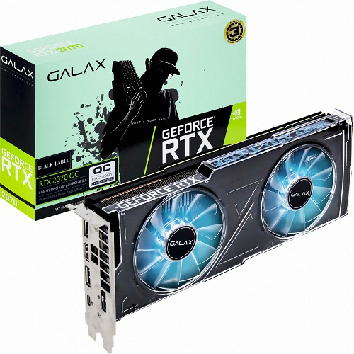 갤럭시 GALAX 지포스 RTX 2070 BLACK LABEL OC D6 8GB_이미지