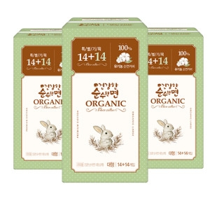 건강한 순수한면 유기농 순면커버 대형 28개