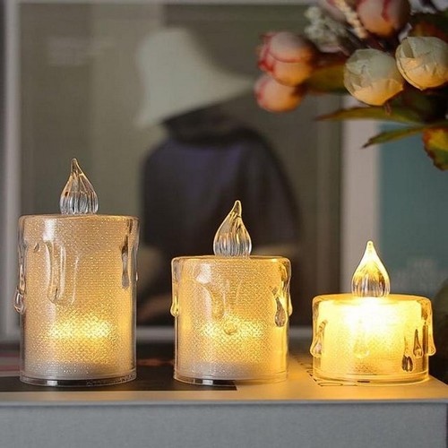 키밍 LED 캔들 미니양초 3종세트_이미지