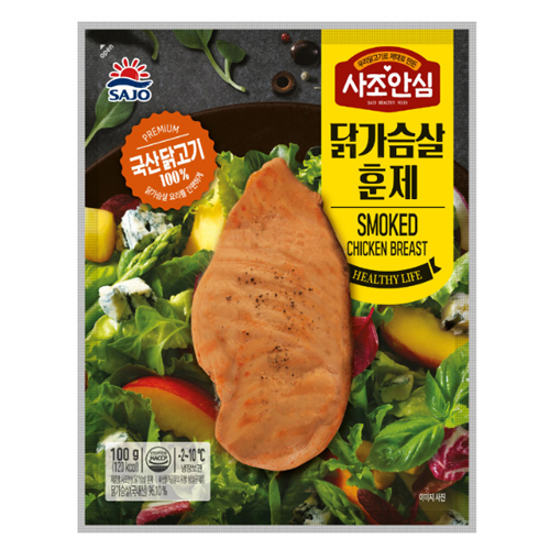 사조대림 닭가슴살 훈제 100g (10개)_이미지