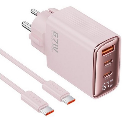 toocki PD PPS 67W 3포트 GaN 접지형 충전기 해외구매 (케이블포함)