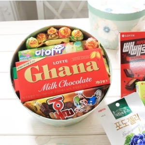 CO 플라워원형박스 대 빼빼로 데이 수능 선물