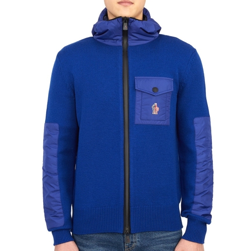  몽클레르 9B00007 M1131 999 암로고 트리코 패딩믹스 니트가디건 블랙 자켓