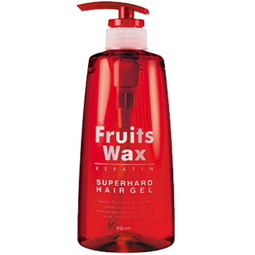 웰코스 후르츠 왁스 케라틴 슈퍼 하드 헤어 젤 500ml (3개)