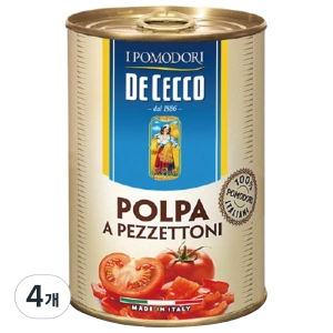 데체코 다이스 토마토 통조림 400g 4개