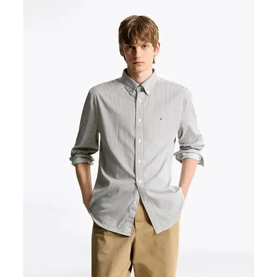 Ÿ�����ǰ� TOMMY HILFIGER Asian regular fit ���ø� ��Ʈ������ ���� T12F6WSH011MT20CD 322320