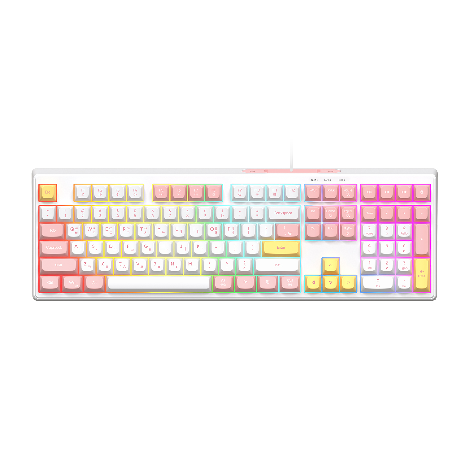 앱코 MK108 저소음 멤브레인 (베이비 핑크)_이미지