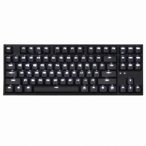 COX CK87 블랙 게이트론 LED 게이밍 기계식 (갈축)_이미지