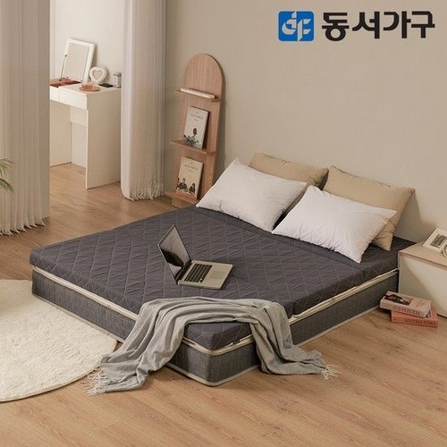 동서가구 뉴EZ매트 HR폼 편백황토숯 3단 접이식 토퍼 매트리스 Q (8cm)_이미지
