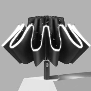 셀러허브 튼튼한 고급 거꾸로 접는 우산 3단자동우산 우양산 S10943611이미지입니다. 누르면 해당 게시물로 새창이동합니다.