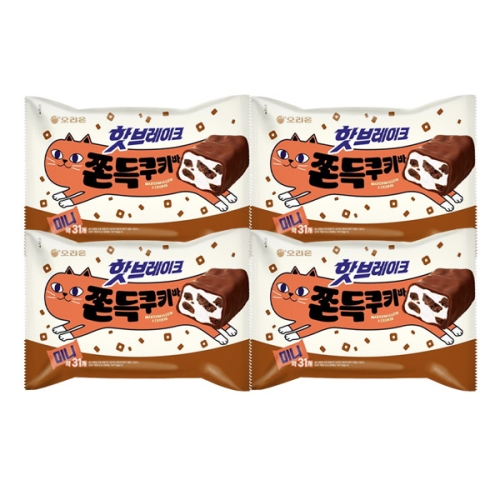 오리온 핫브레이크 쫀득쿠키바 미니 352g (4개)_이미지