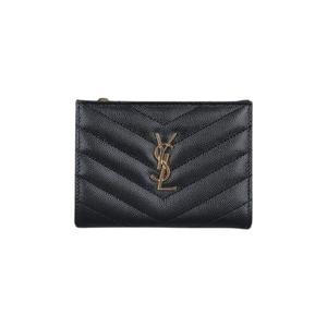 �Ի��ζ� ���ζ� �ΰ� ����� Ŭ��ġ ���� Saint Laurent Logo Chevron Clutch Black 716194