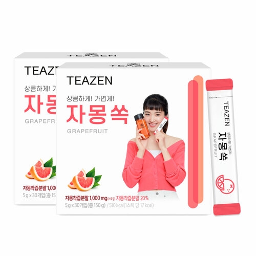 티젠 자몽쏙 30개입 (2개)_이미지