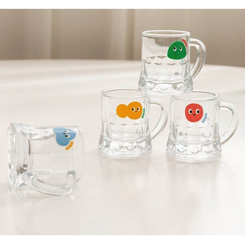 쓰임 ㅤ젤리뽀 손잡이 소주잔 4P세트_이미지