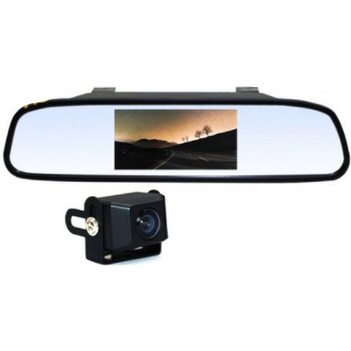 디엠텍  엑스비전 전방카메라 S515 + 4.3인치 룸미러 모니터 401R 세트