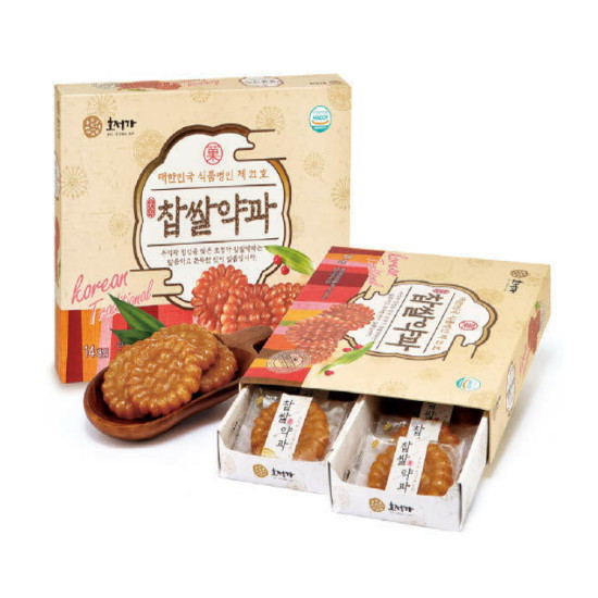 호정식품 호정가 찹쌀약과 14개입 490g (4개)_이미지