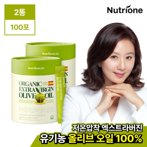 뉴트리원 유기농 데일리 엑스트라버진 올리브 오일 400g(8gx50포) (2개)_이미지