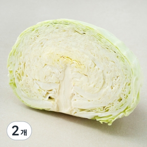 국내산 양배추 1/2통 500g 2개