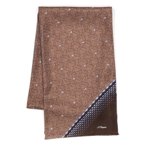 ST듀퐁 브라운 실크 양면 넥카프 TE4FM63KS303TBW_이미지