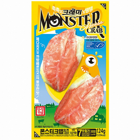한성기업 크래미 몬스터크랩 치즈 124g (1개)