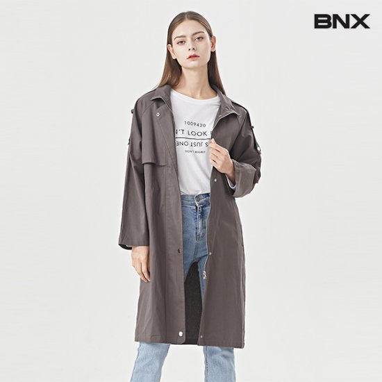 BNX 스트링 롱 야상 점퍼 BU3JP005L0_이미지