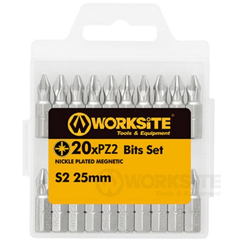 워크사이트 스크류 드라이버 비트 PZ2 25mm (20pcs)