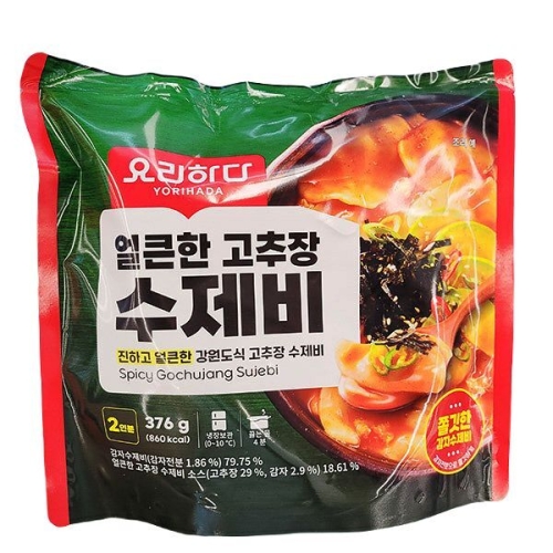 요리하다 얼큰한 고추장 수제비 376g (2개)