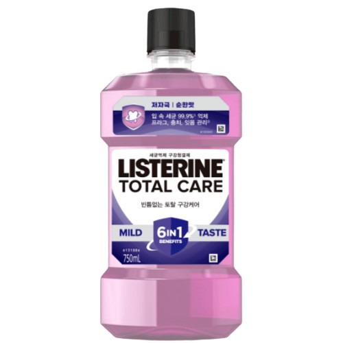 리스테린 토탈케어 마일드 750ml (4개)