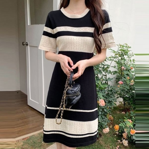 BL10291_미스원피스/페미닌룩/여름원피스 원칼라/FREE