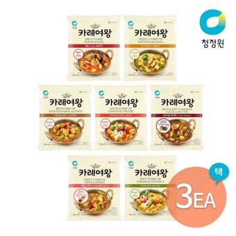 대상 청정원 <b>카레</b>여왕 애플 & 허니 108g